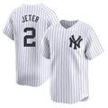 tocy NY.Yankees #2 Derek Jeter Player White Limited Home Stitched Jerseys