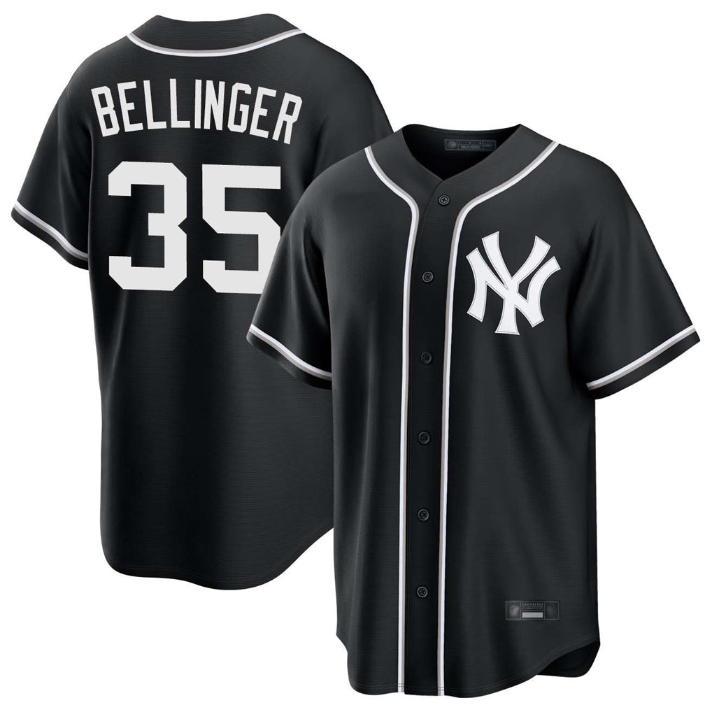 tocy NY.Yankees #35 Cody Bellinger Player Black Out Game Stitched Jerseys