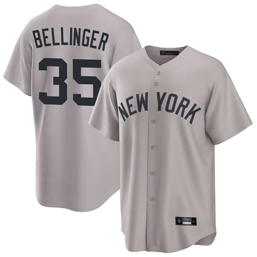 tocy NY.Yankees #35 Cody Bellinger Player Gray Game Home Stitched Jerseys