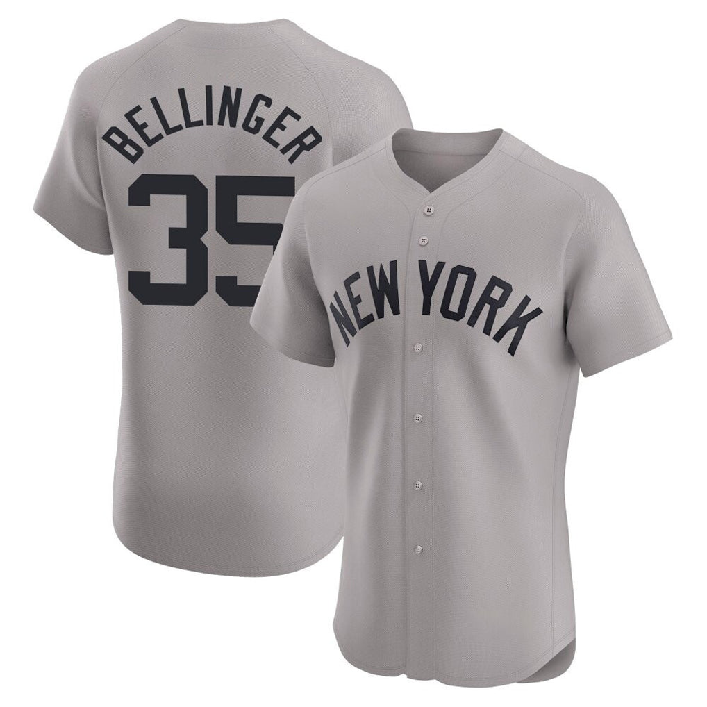 tocy NY.Yankees #35 Cody Bellinger Player Gray Limited Elite Home Stitched Jerseys