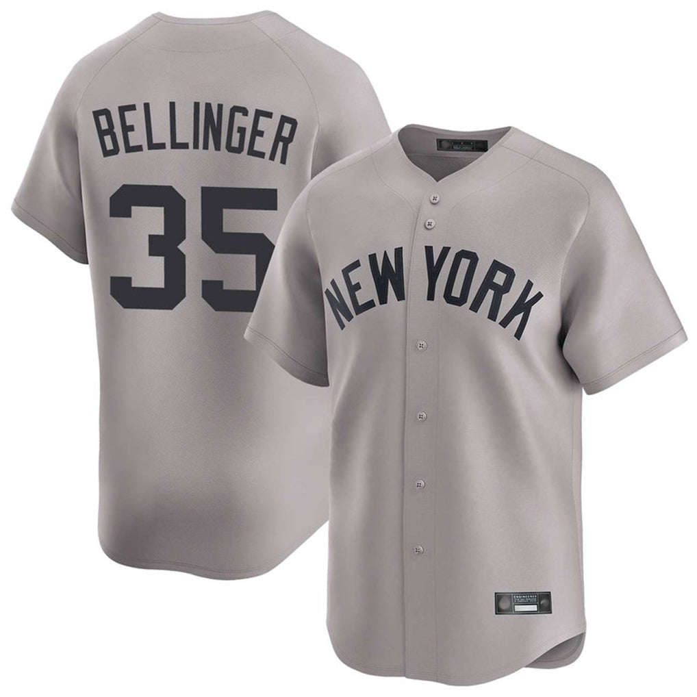 tocy NY.Yankees #35 Cody Bellinger Player Gray Limited Home Stitched Jerseys
