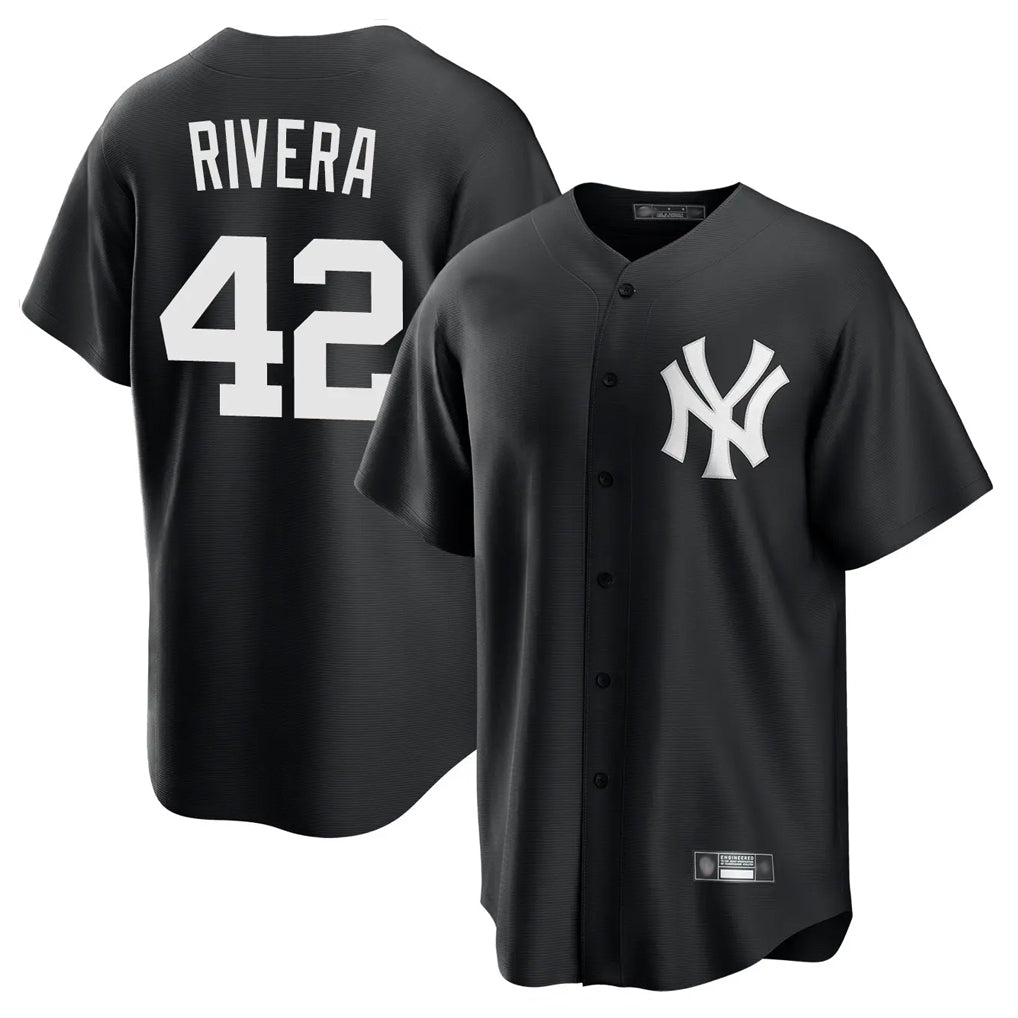 tocy NY.Yankees #42 Mariano Rivera Player Black Game Stitched Jerseys