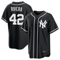 tocy NY.Yankees #42 Mariano Rivera Player Black Out Game Home Stitched Jerseys