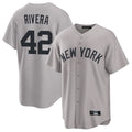 tocy NY.Yankees #42 Mariano Rivera Player Gray Game Home Stitched Jerseys