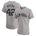 tocy NY.Yankees #42 Mariano Rivera Player Gray Limited Elite Home Stitched Jerseys