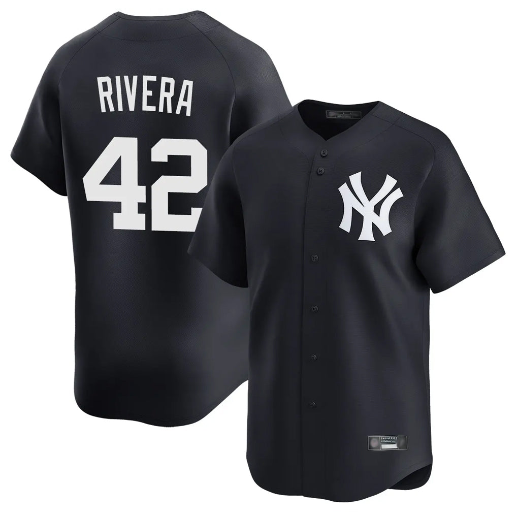 tocy NY.Yankees #42 Mariano Rivera Player Navy Alternate Limited Home Stitched Jerseys