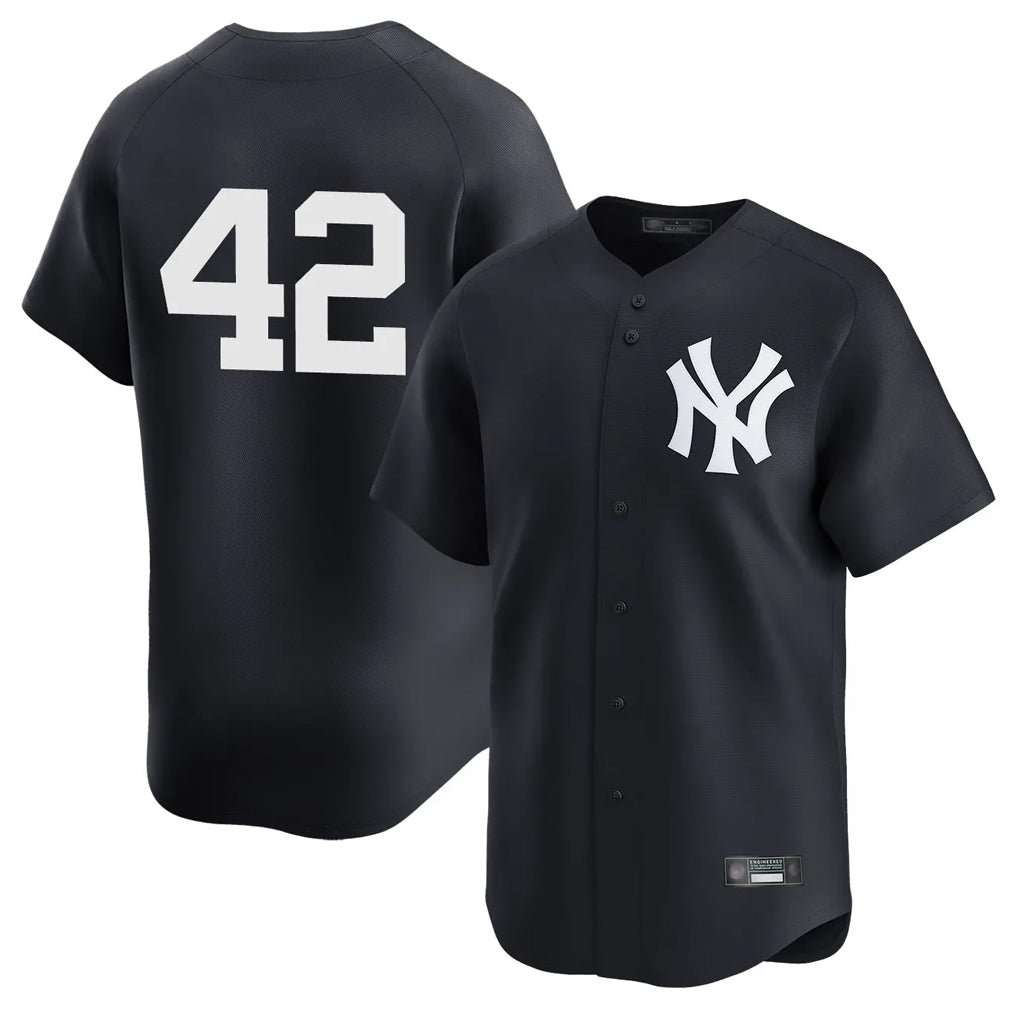 tocy NY.Yankees #42 Mariano Rivera Player Navy Alternate Limited Stitched Jerseys