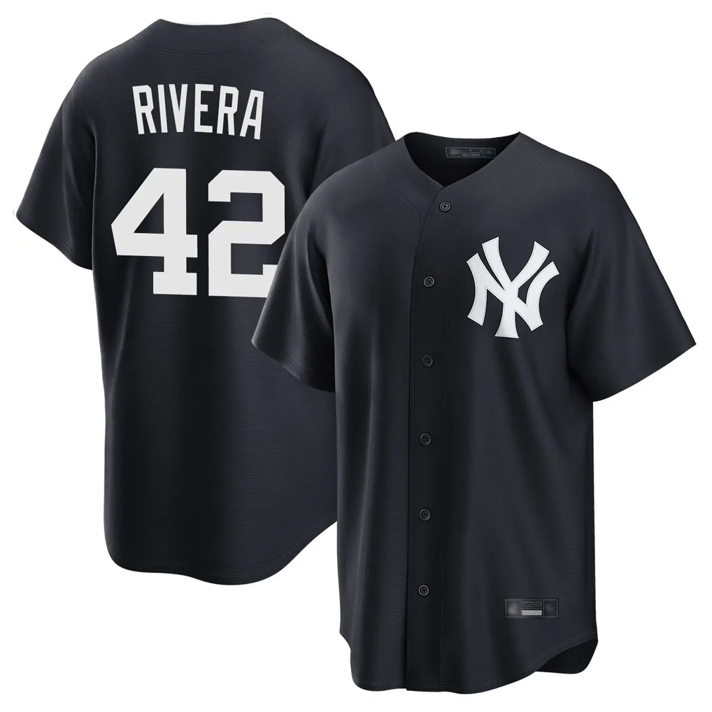 tocy NY.Yankees #42 Mariano Rivera Player Navy Game Home Stitched Jerseys