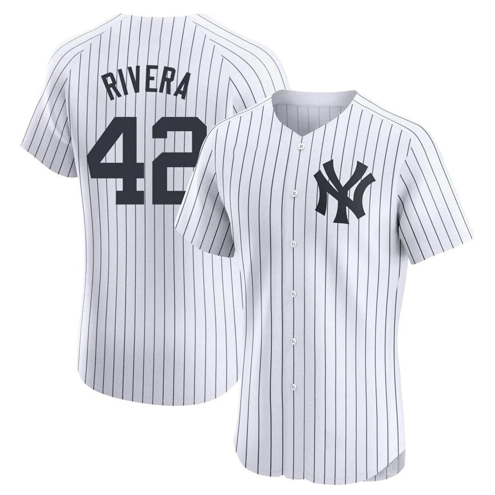 tocy NY.Yankees #42 Mariano Rivera Player White Limited Elite Home Stitched Jerseys