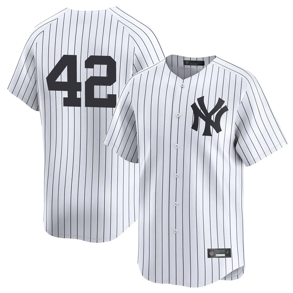 tocy NY.Yankees #42 Mariano Rivera Player White Limited Stitched Jerseys