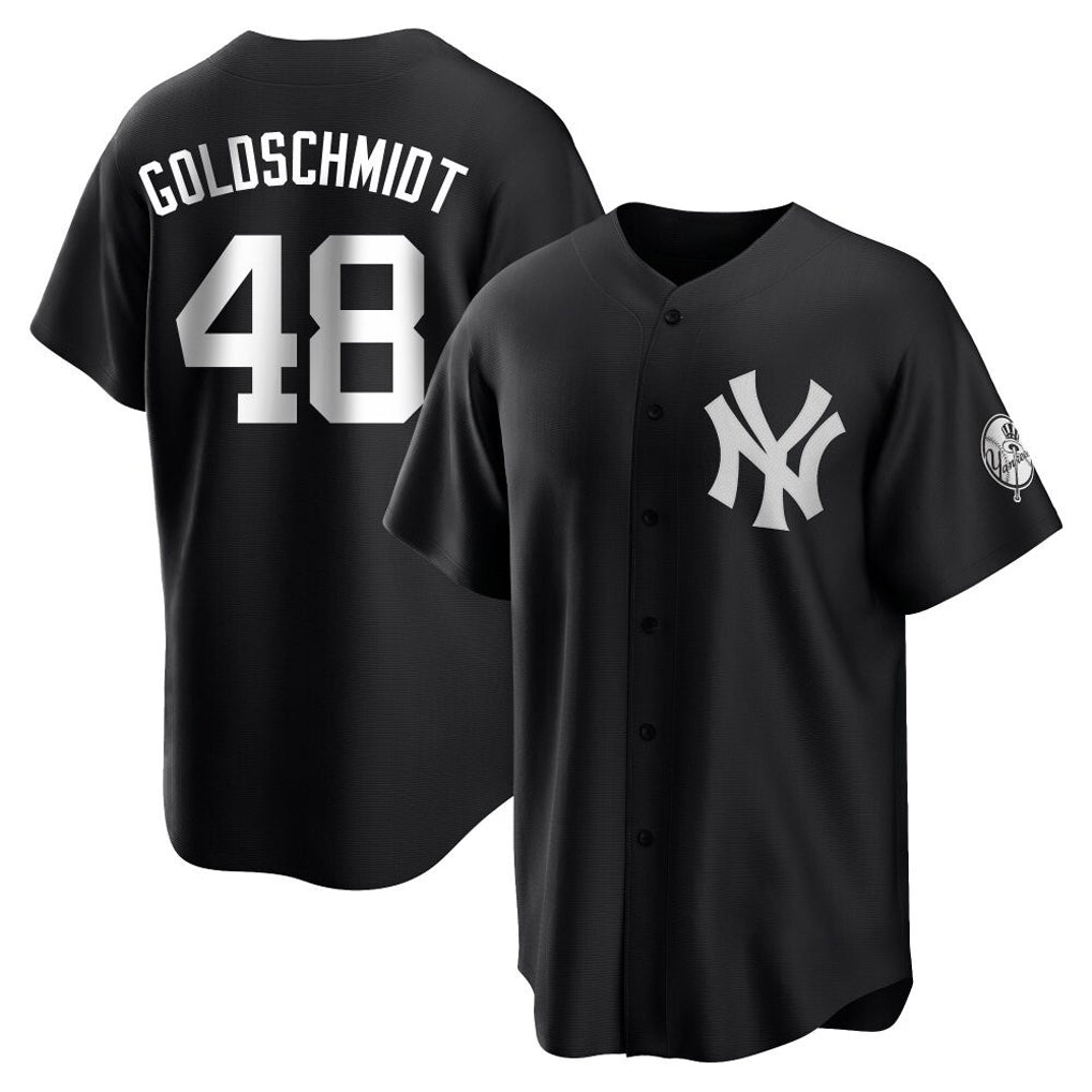 tocy NY.Yankees #48 Paul Goldschmidt Player Black Game Stitched Jerseys