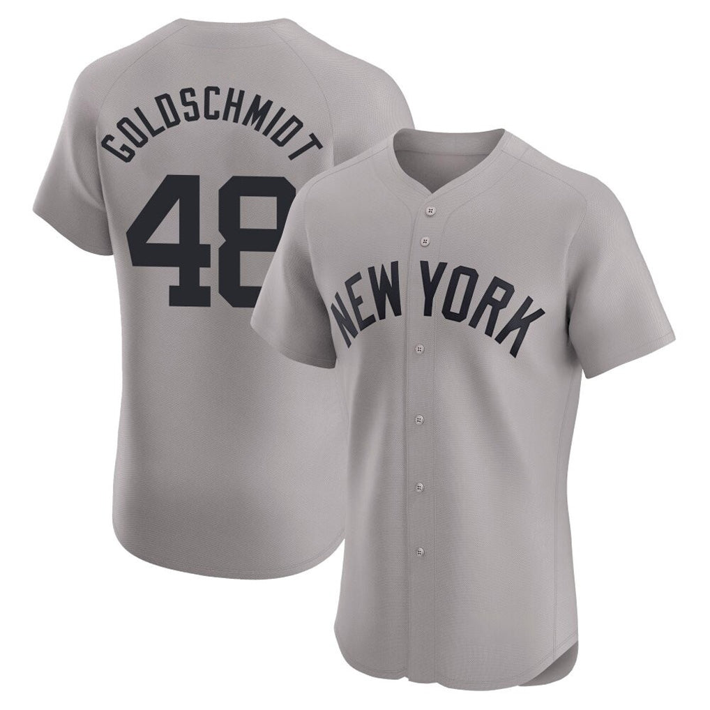 tocy NY.Yankees #48 Paul Goldschmidt Player Gray Limited Elite Home Stitched Jerseys
