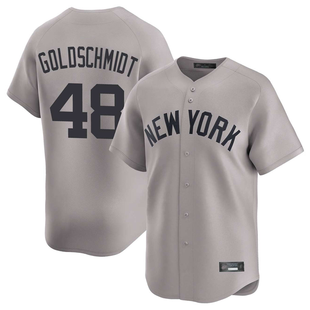 tocy NY.Yankees #48 Paul Goldschmidt Player Gray Limited Stitched Jerseys
