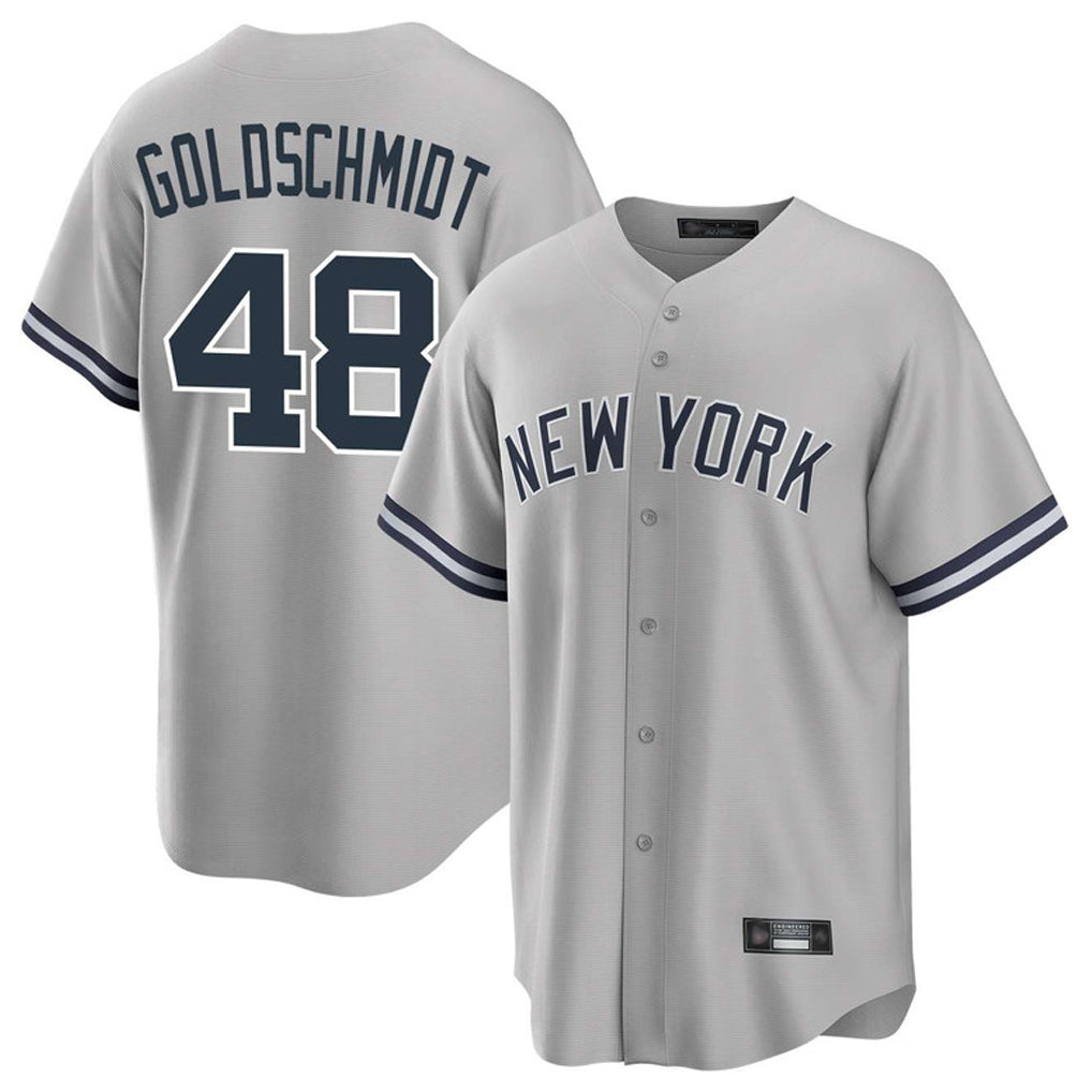 tocy NY.Yankees #48 Paul Goldschmidt Player Gray Road Game Stitched Jerseys