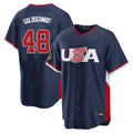 tocy NY.Yankees #48 Paul Goldschmidt Player Navy USA 2026 World Classic Limited Game Stitched Jerseys