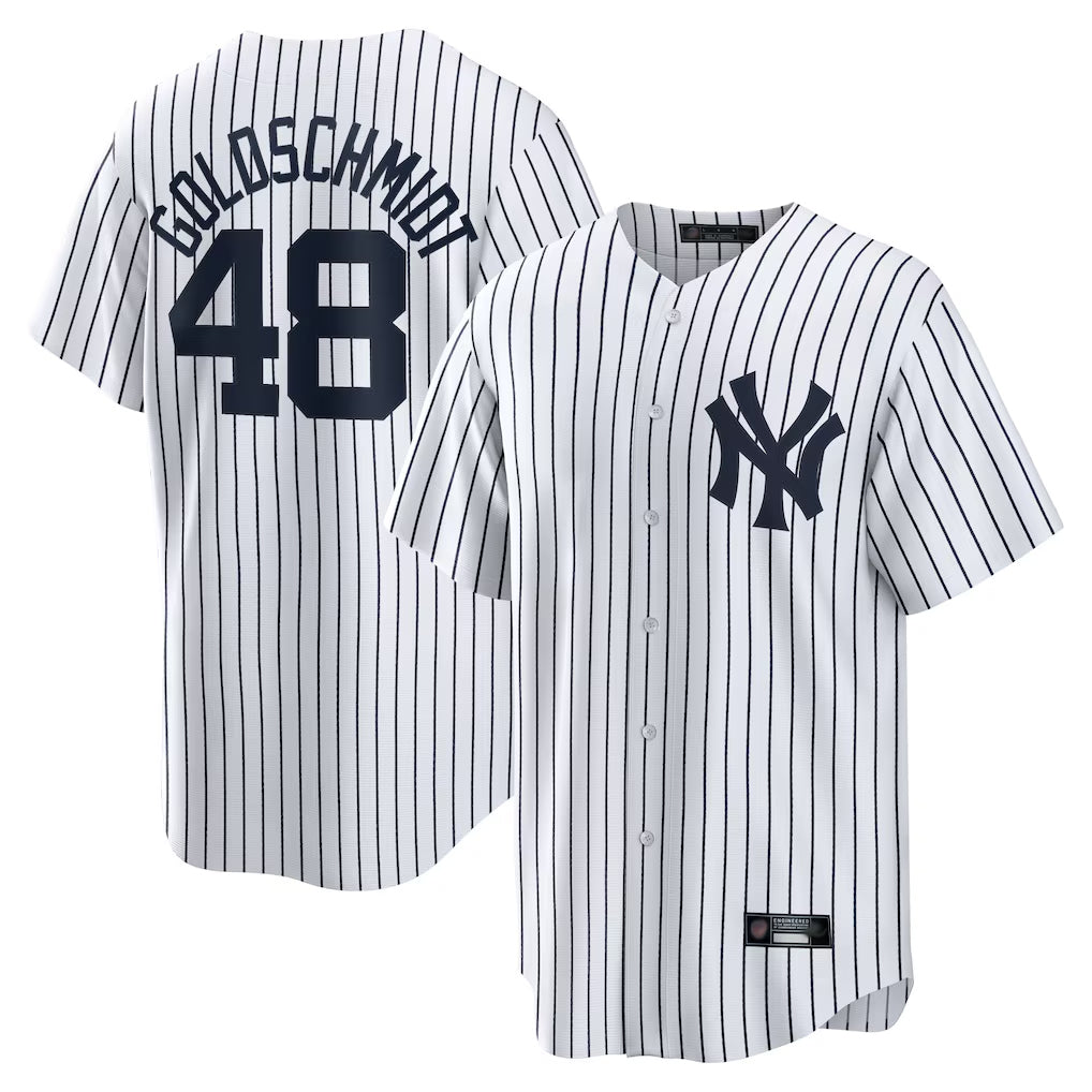 tocy NY.Yankees #48 Paul Goldschmidt Player White Game Home Stitched Jerseys