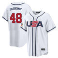 tocy NY.Yankees #48 Paul Goldschmidt Player White USA 2026 World Classic Limited Game Stitched Jerseys