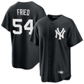 tocy NY.Yankees #54 Max Fried Player Black Game Stitched Jerseys