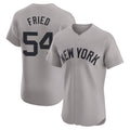 tocy NY.Yankees #54 Max Fried Player Gray Limited Elite Home Stitched Jerseys