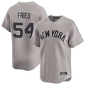 tocy NY.Yankees #54 Max Fried Player Gray Limited Home Stitched Jerseys