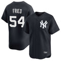 tocy NY.Yankees #54 Max Fried Player Navy Limited Game Stitched Jerseys