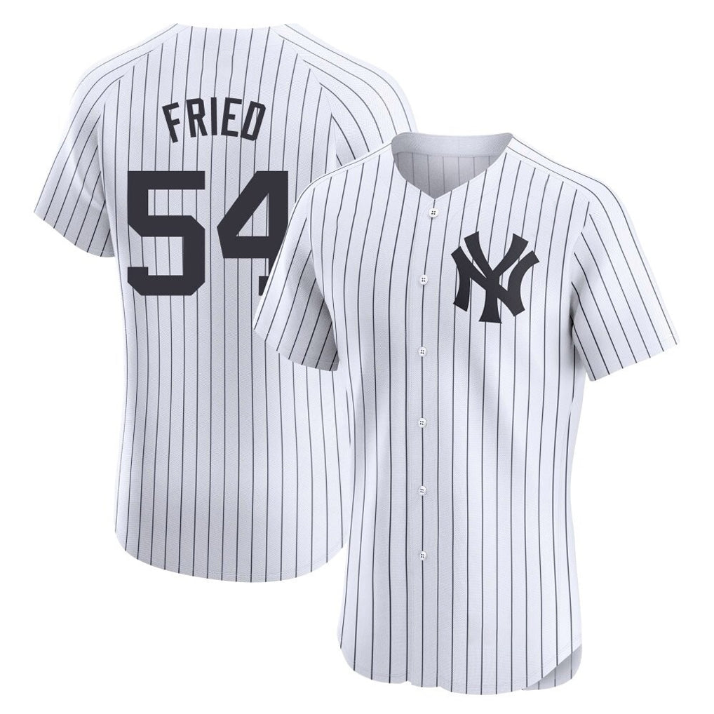 tocy NY.Yankees #54 Max Fried Player White Limited Elite Home Stitched Jerseys