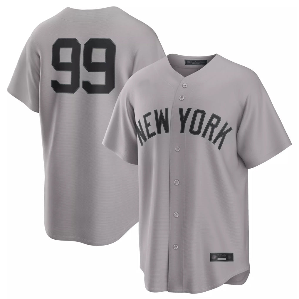 tocy NY.Yankees #99 Aaron Judge Player Gray Game Home Stitched Jerseys