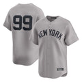 tocy NY.Yankees #99 Aaron Judge Player Gray Limited Home Stitched Jerseys