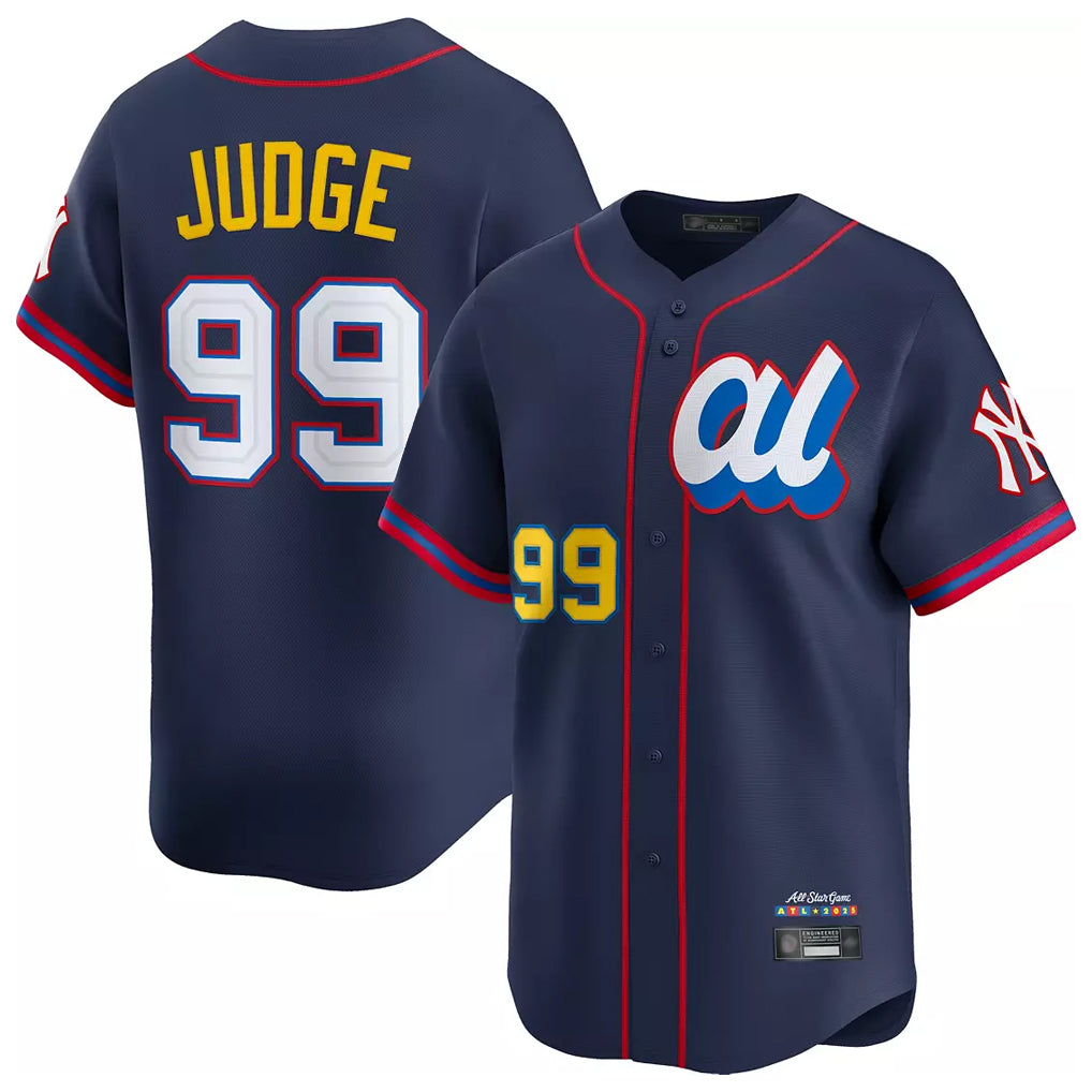 tocy NY.Yankees #99 Aaron Judge Player Navy All Star Limited Home Stitched Jerseys