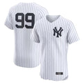 tocy NY.Yankees #99 Aaron Judge Player White Limited Elite Home Stitched Jerseys