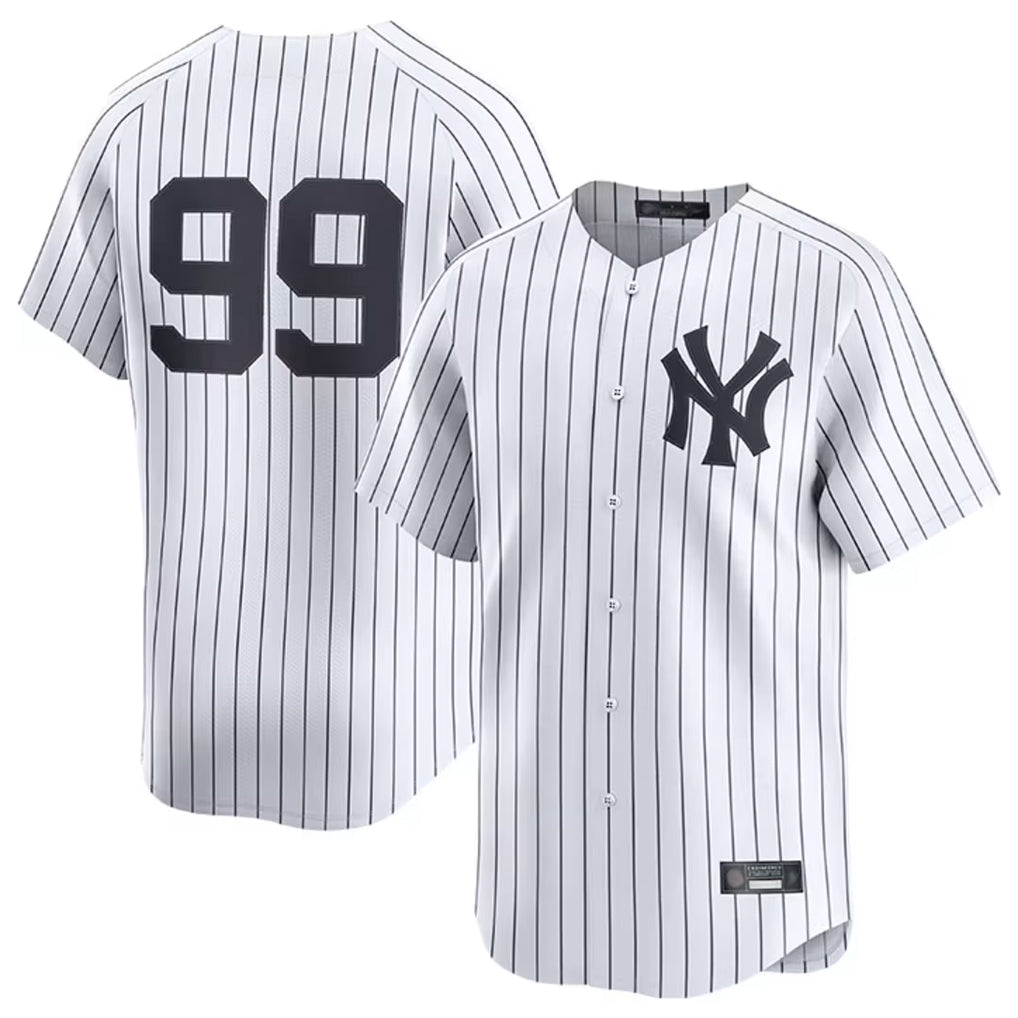 tocy NY.Yankees #99 Aaron Judge Player White Limited Home Stitched Jerseys