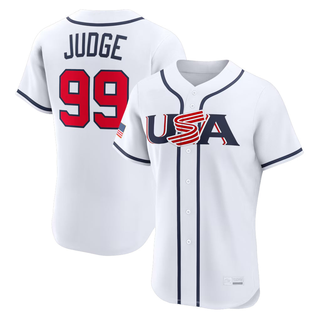 tocy NY.Yankees #99 Aaron Judge Player White USA 2026 World Classic Home Limited Elite Stitched Jerseys