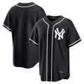 tocy NY.Yankees Blank Player Black Out Game Home Stitched Jerseys