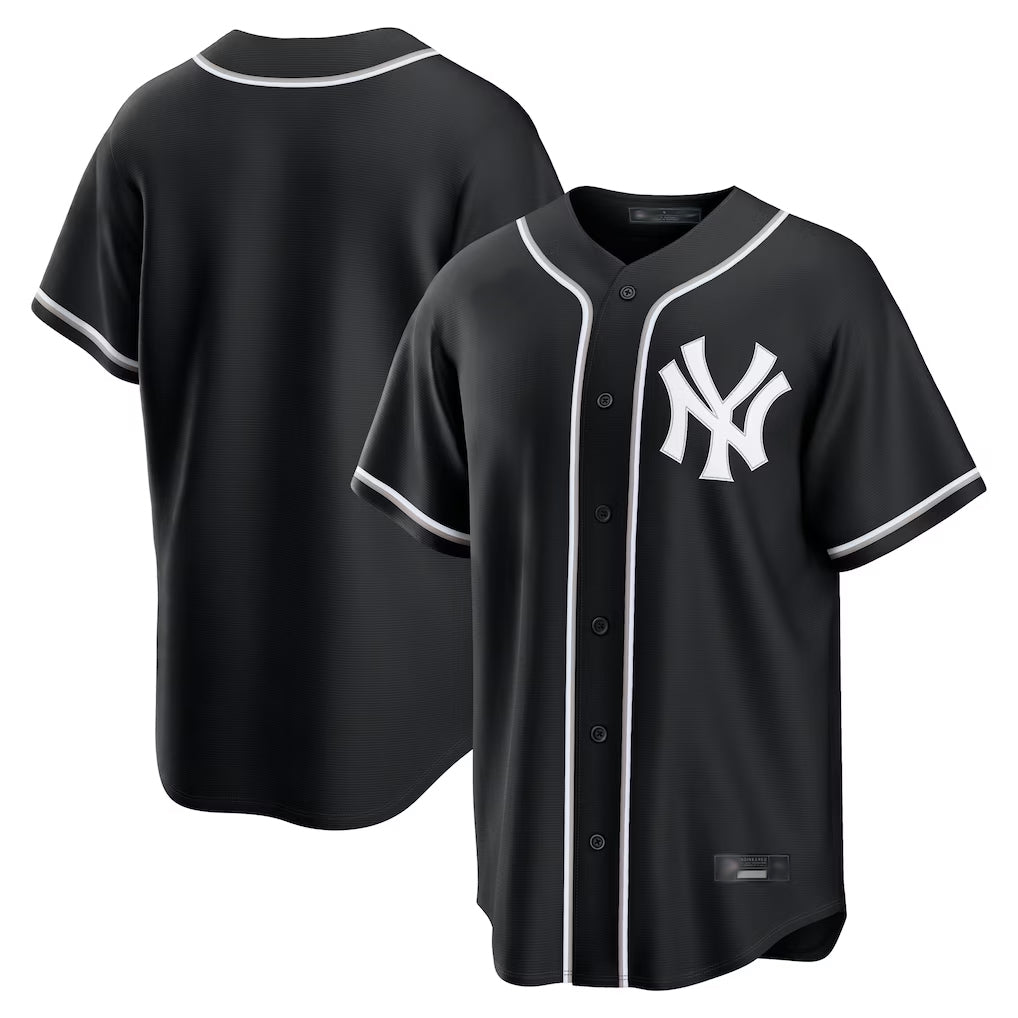 tocy NY.Yankees Blank Player Black Out Game Home Stitched Jerseys