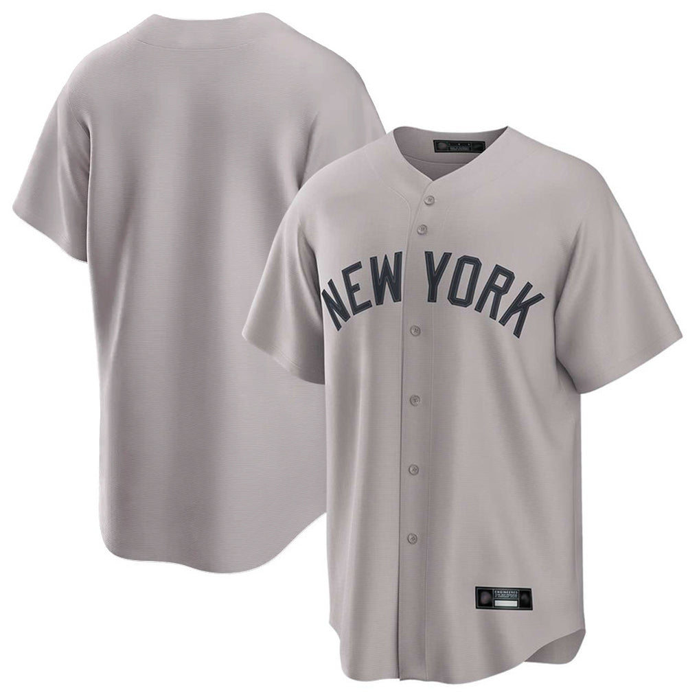 tocy NY.Yankees Blank Player Gray Game Home Stitched Jerseys