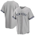 tocy NY.Yankees Blank Player Gray Road Game Stitched Jerseys