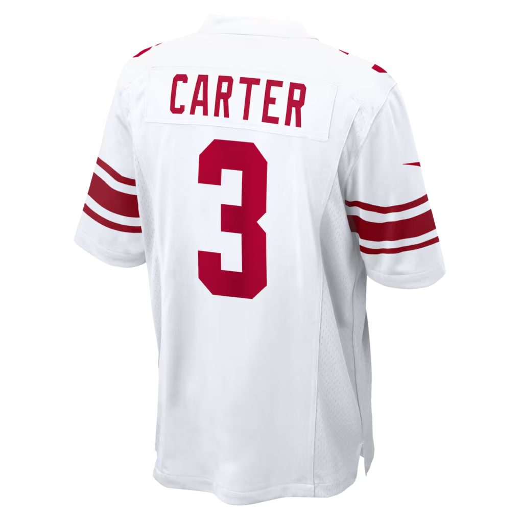 tocy NY.ork #3 Giants Abdul Carter  White Game Stitched Jerseys