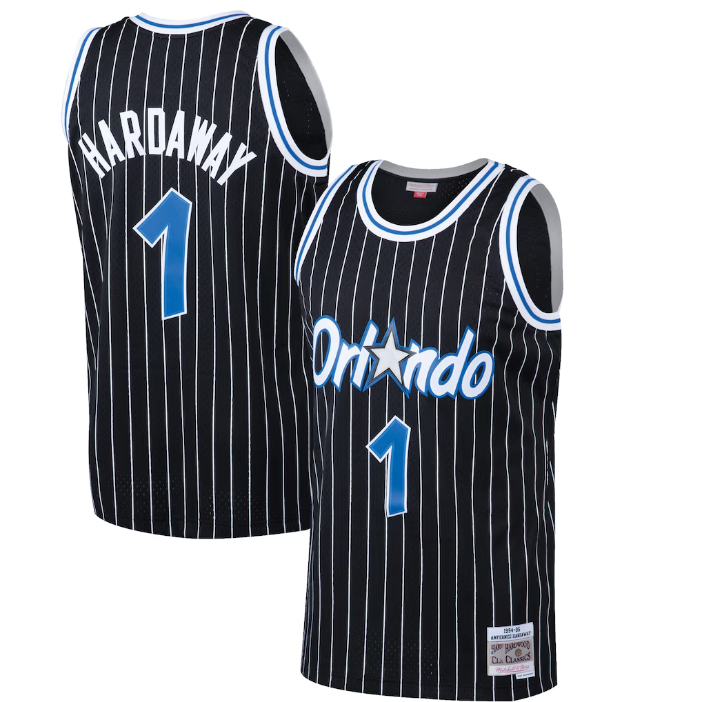 tocy O.Magic #1 Penny Hardaway Mitchell & Ness Black Hardwood Classics Swingman Jerseys
