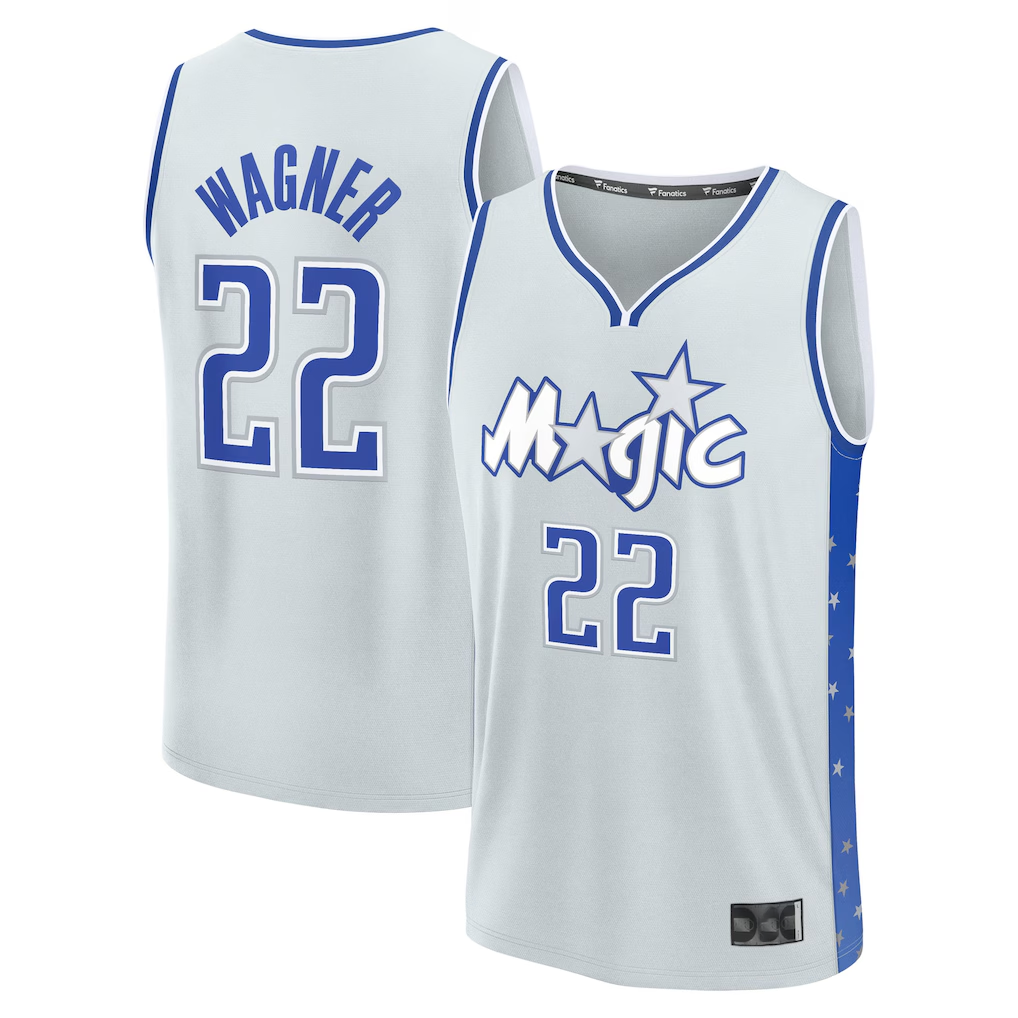 tocy O.Magic #22 Franz Wagner  Silver 2025-26 City Edition Fast Break Jerseys