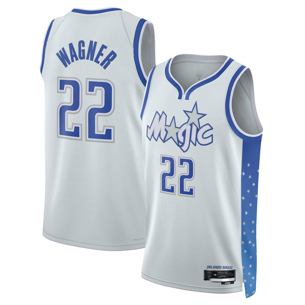 tocy O.Magic #22 Franz Wagner Silver 2025-26 Swingman Jerseys - City Edition