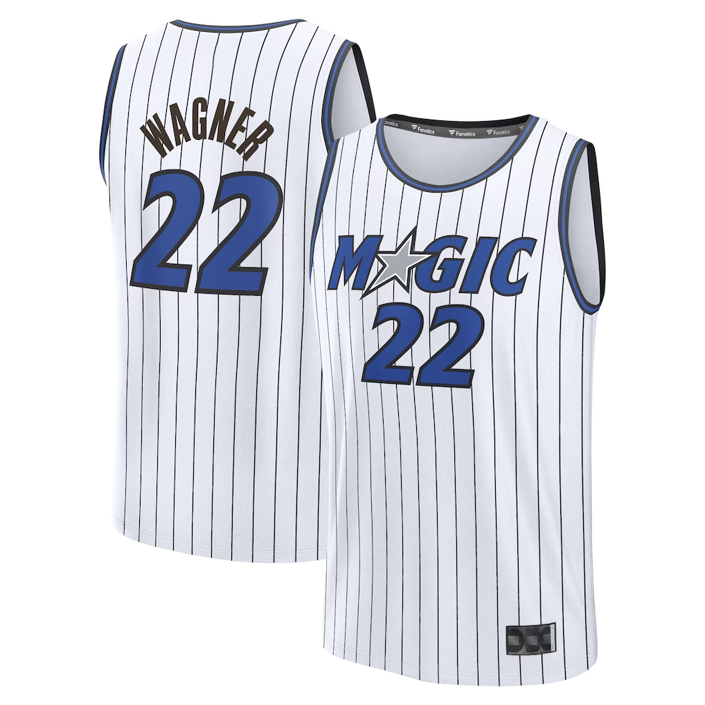 tocy O.Magic #22 Franz Wagner  White Fast Break Replica Player Jerseys - Association Edition