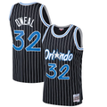 tocy O.Magic #32 Shaquille O'Neal Mitchell & Ness Black Hardwood Classics Swingman Jerseys