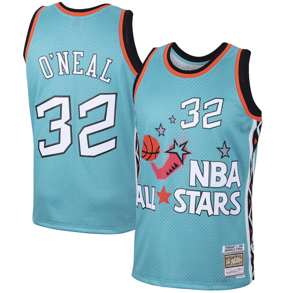 tocy O.Magic #32 Shaquille O'Neal Mitchell & Ness Teal Eastern Conference 1996 All-Star Hardwood Classics Swingman Jerseys