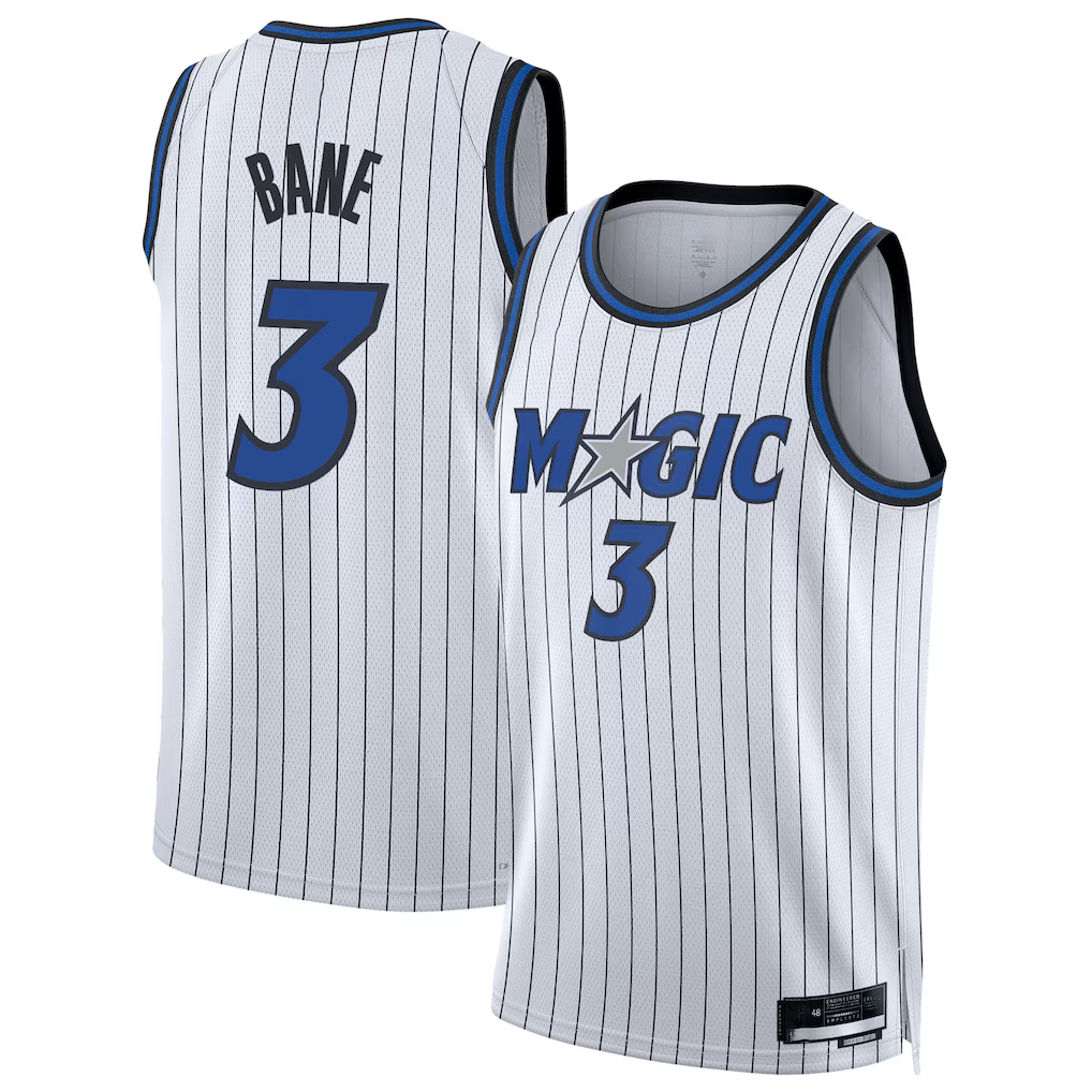 tocy O.Magic #3 Desmond Bane White Swingman Player Jerseys - Association Edition