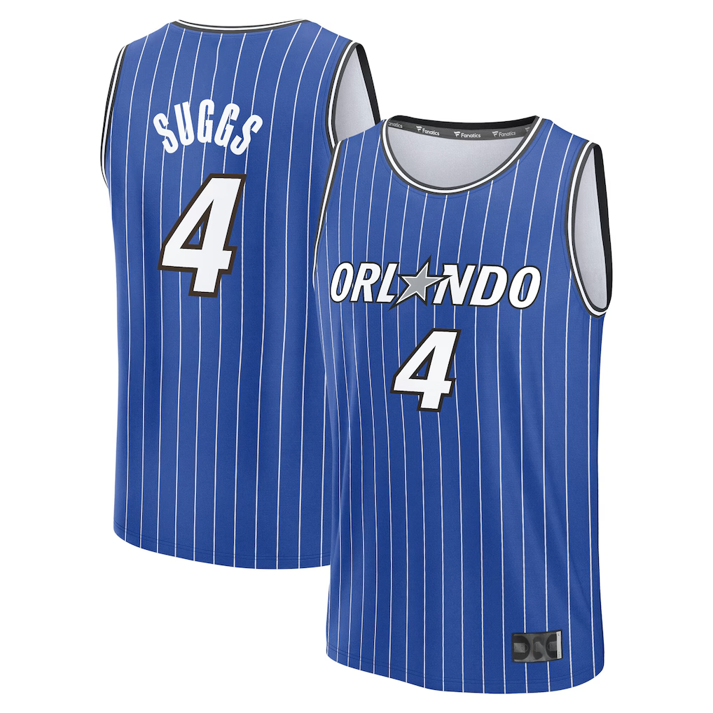 tocy O.Magic #4 Jalen Suggs Blue Fast Break Jerseys - Icon Edition
