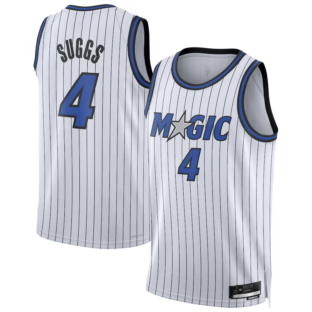 tocy O.Magic #4 Jalen Suggs White Swingman Player Jerseys - Association Edition