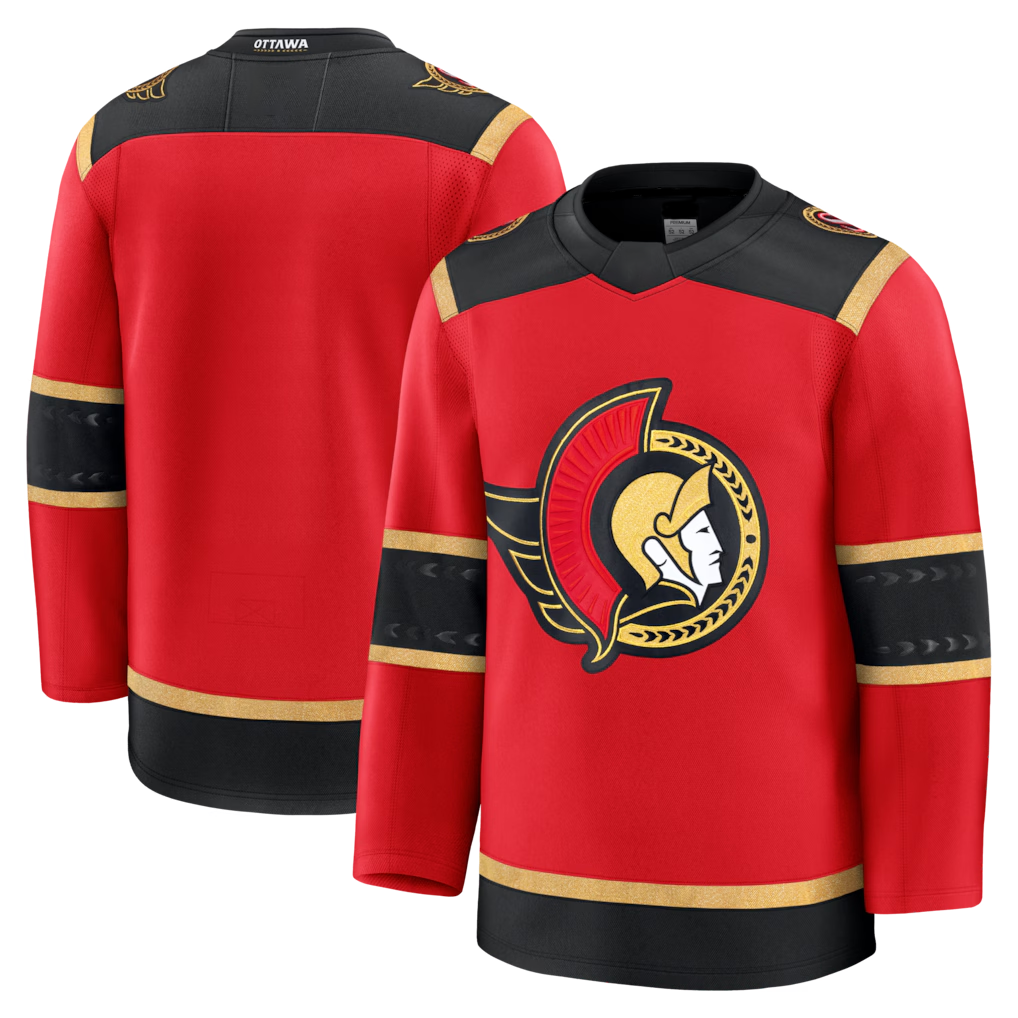 Tocy O.Senators Red Alternate Premium Jerseys