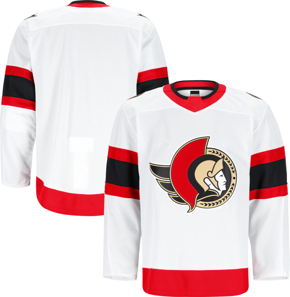 Tocy O.Senators White Away Authentic Pro Jerseys