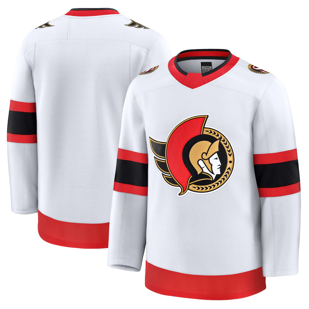 Tocy O.Senators White Away Premium Jerseys