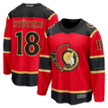 Tocy O.Senators #18 Tim Stutzle Red Alternate Breakaway Jerseys